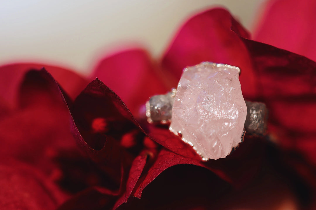 Safe Love · Rose Quartz Sapphire Ring · Rings ·  Little Sycamore