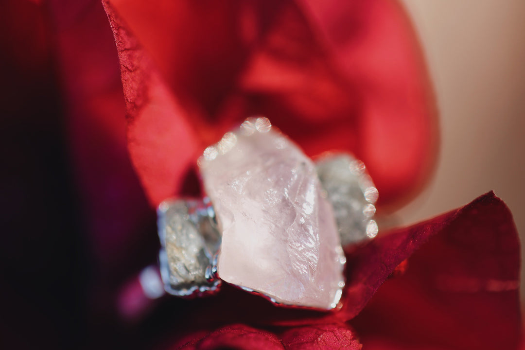 Safe Love · Rose Quartz Sapphire Ring · Rings ·  Little Sycamore