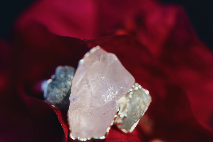 Safe Love · Rose Quartz Sapphire Ring · Rings ·  Little Sycamore