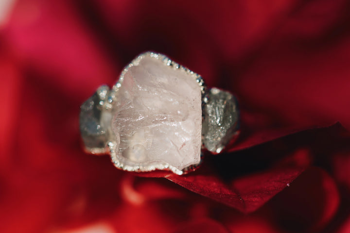 Safe Love · Rose Quartz Sapphire Ring · Rings ·  Little Sycamore