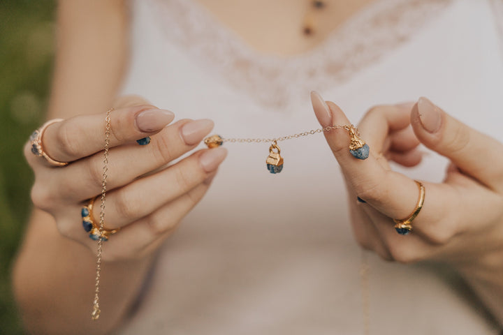 September Raindrops Necklace · Blue Sapphire · Necklaces ·  Little Sycamore