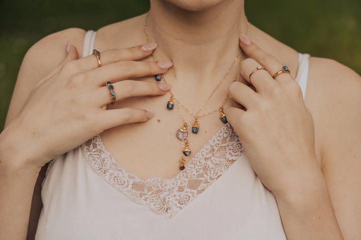 September Raindrops Necklace · Blue Sapphire · Necklaces ·  Little Sycamore