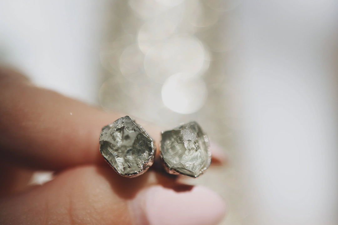 Serenity Studs · Green Amethyst · Earrings ·  Little Sycamore