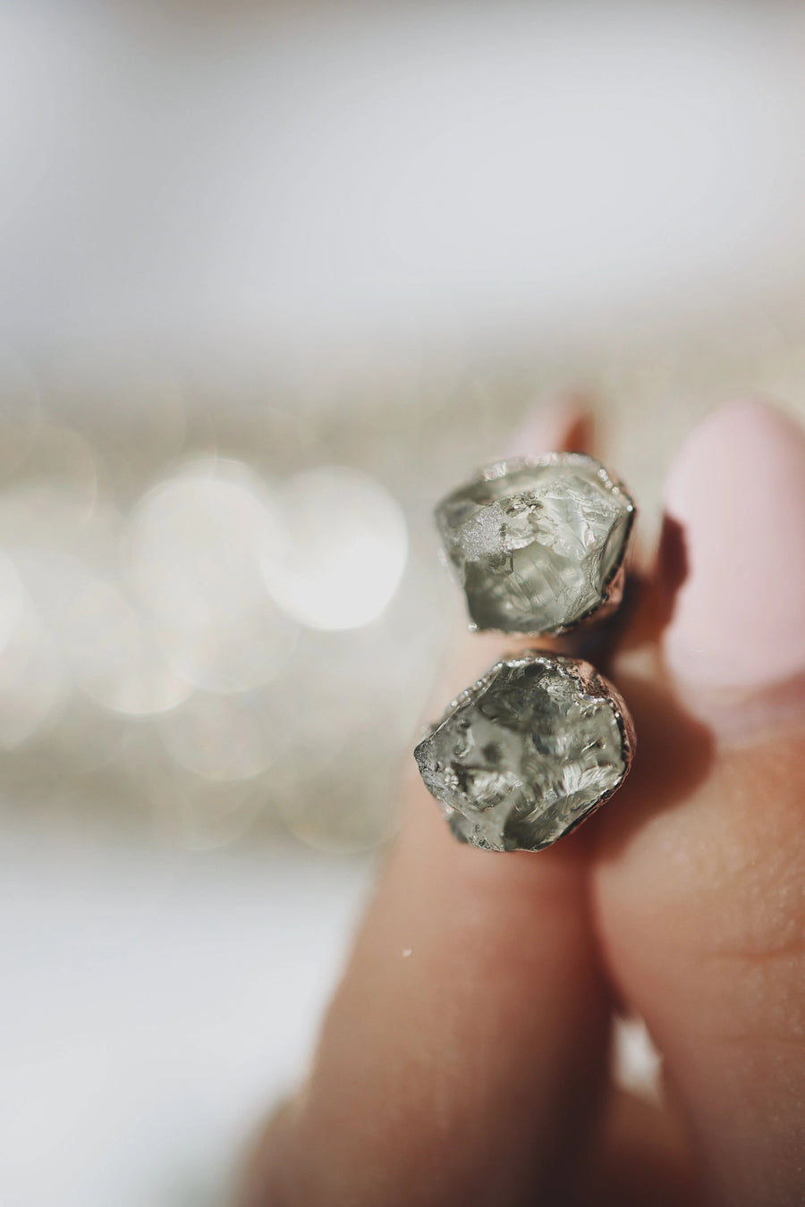 Serenity Studs · Green Amethyst · Earrings ·  Little Sycamore