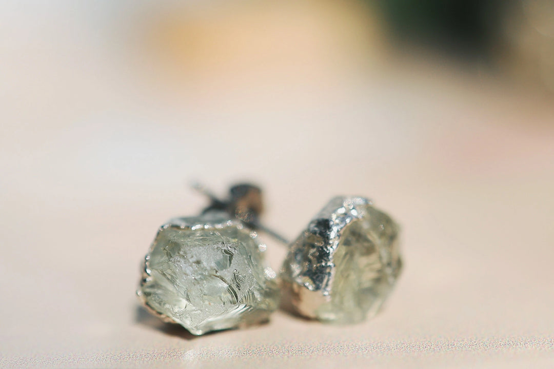 Serenity Studs · Green Amethyst · Earrings ·  Little Sycamore