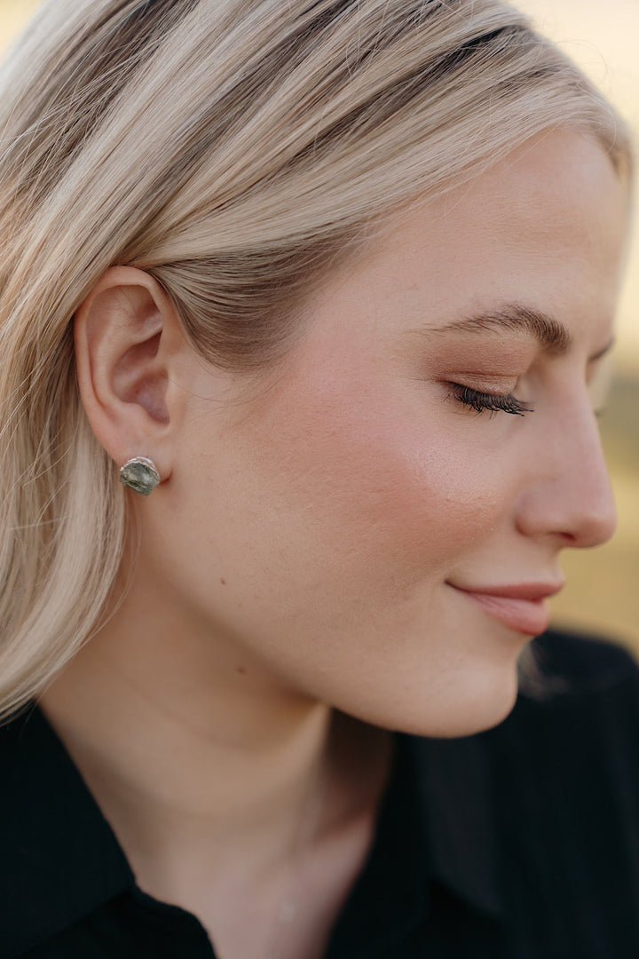 Serenity Studs · Green Amethyst · Earrings ·  Little Sycamore