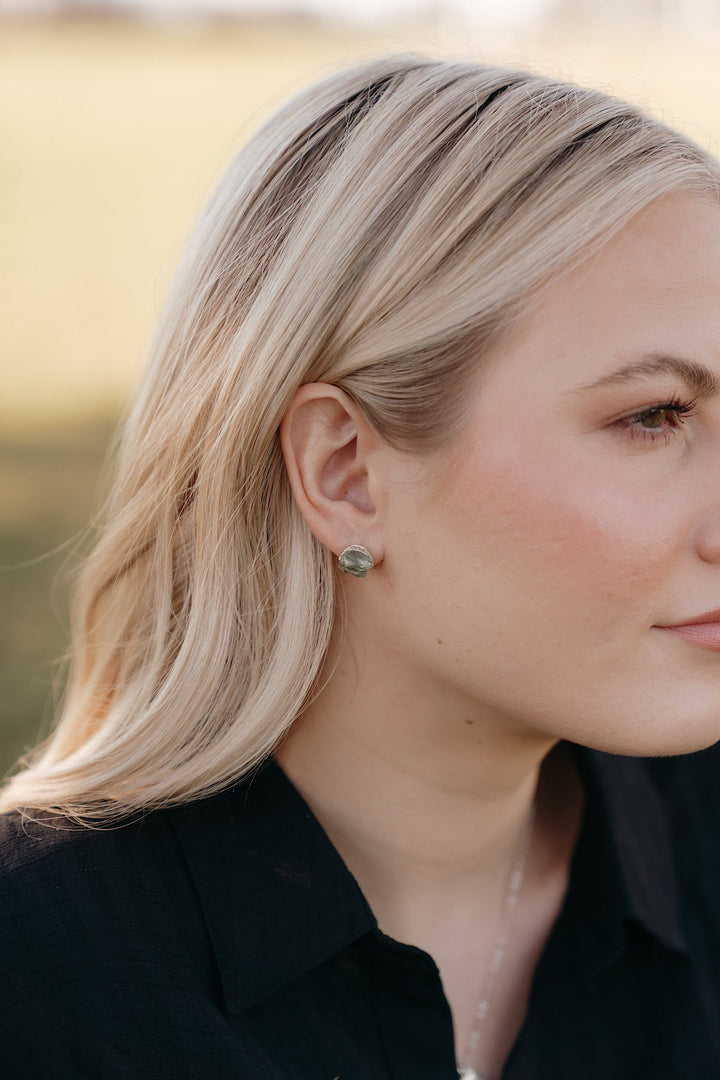 Serenity Studs · Green Amethyst · Earrings ·  Little Sycamore