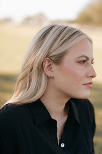 Serenity Studs · Green Amethyst · Earrings ·  Little Sycamore
