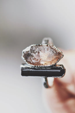 Shield · Quartz and Tourmaline Ring · Rings ·  Little Sycamore