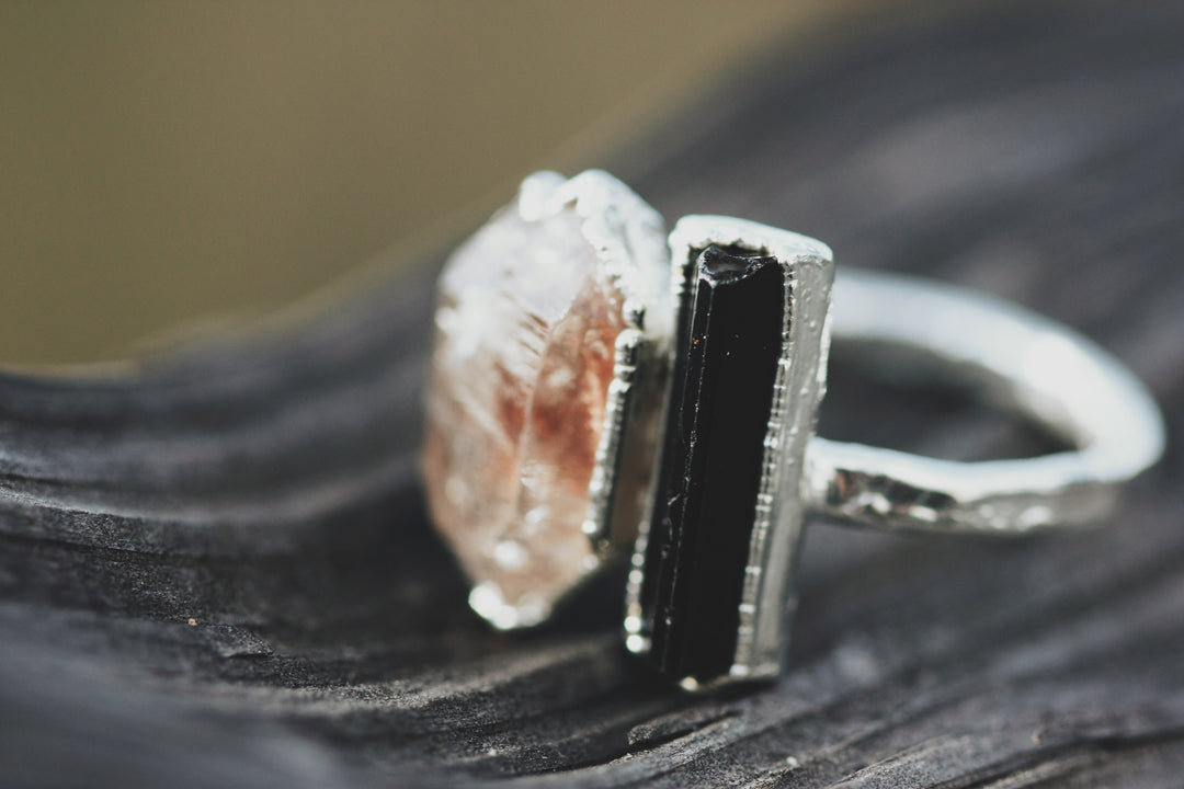 Shield · Quartz and Tourmaline Ring · Rings ·  Little Sycamore