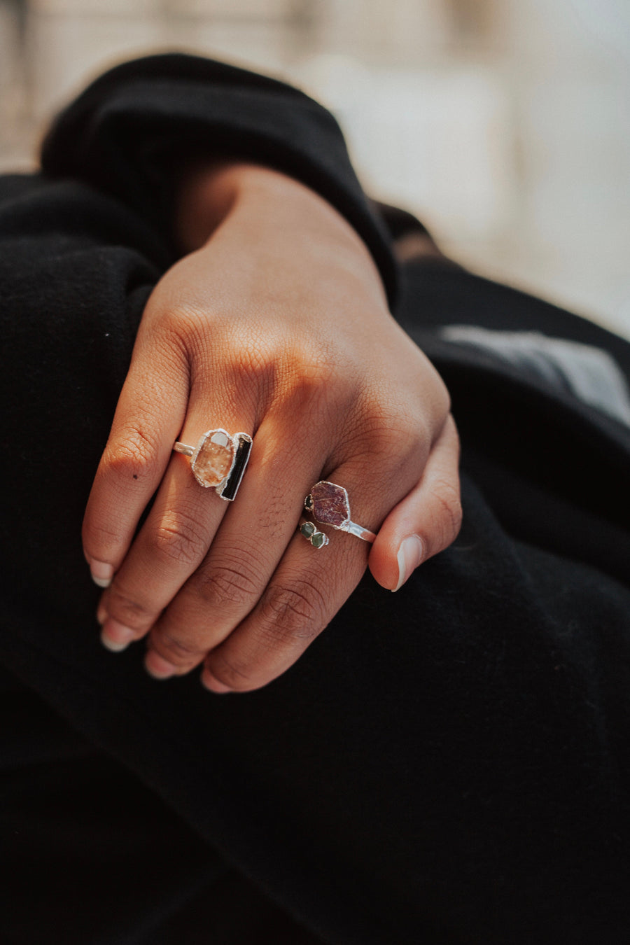 Shield · Quartz and Tourmaline Ring · Rings ·  Little Sycamore