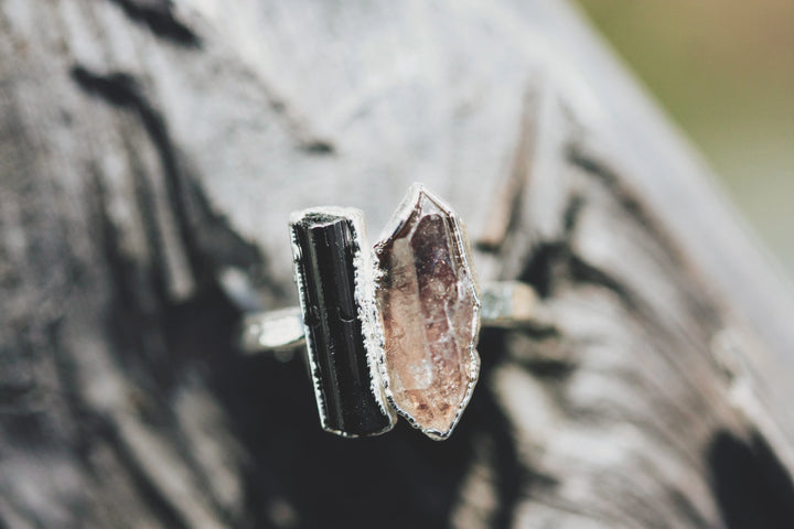 Shield · Quartz and Tourmaline Ring · Rings ·  Little Sycamore