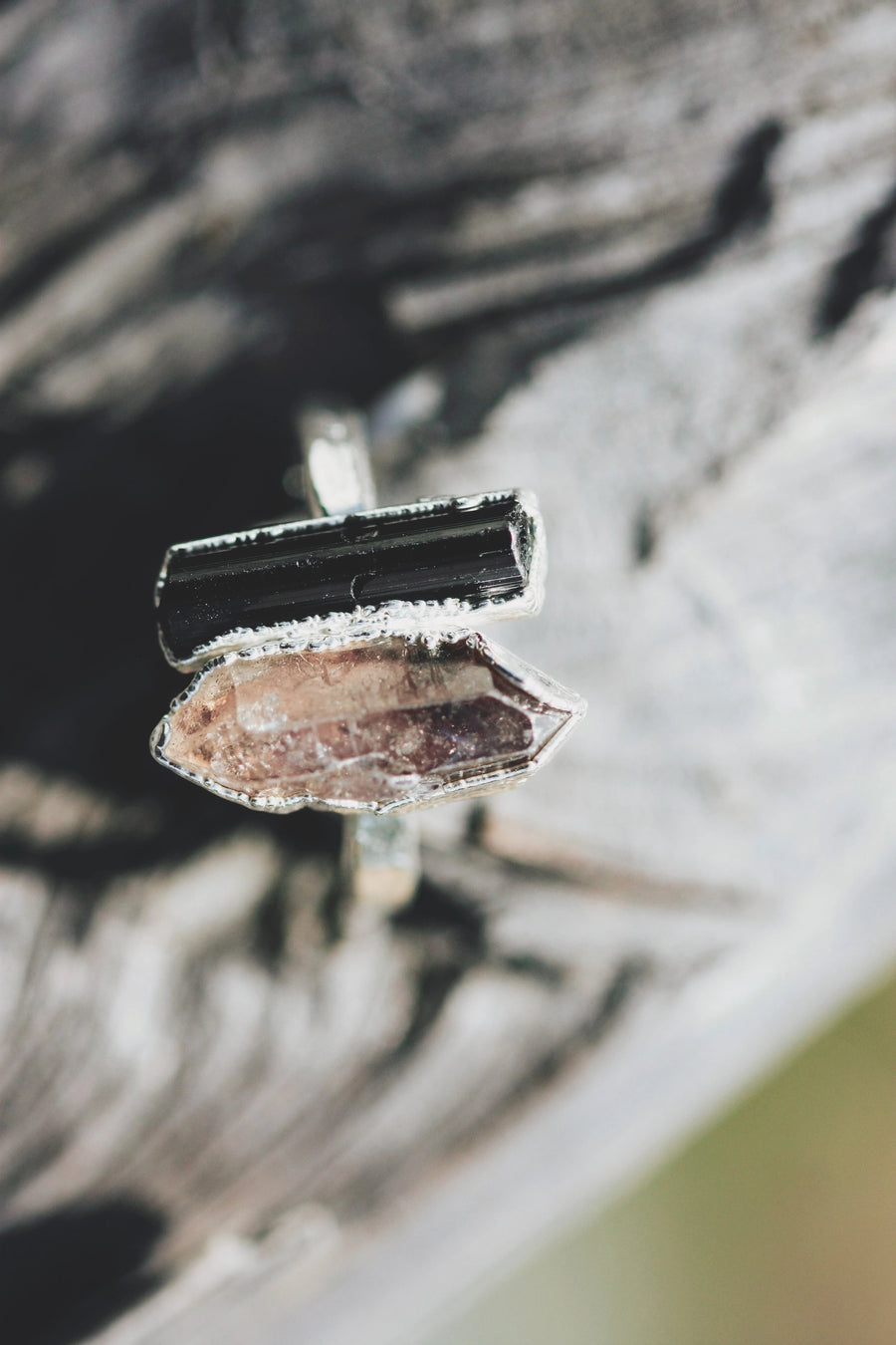 Shield · Quartz and Tourmaline Ring · Rings ·  Little Sycamore
