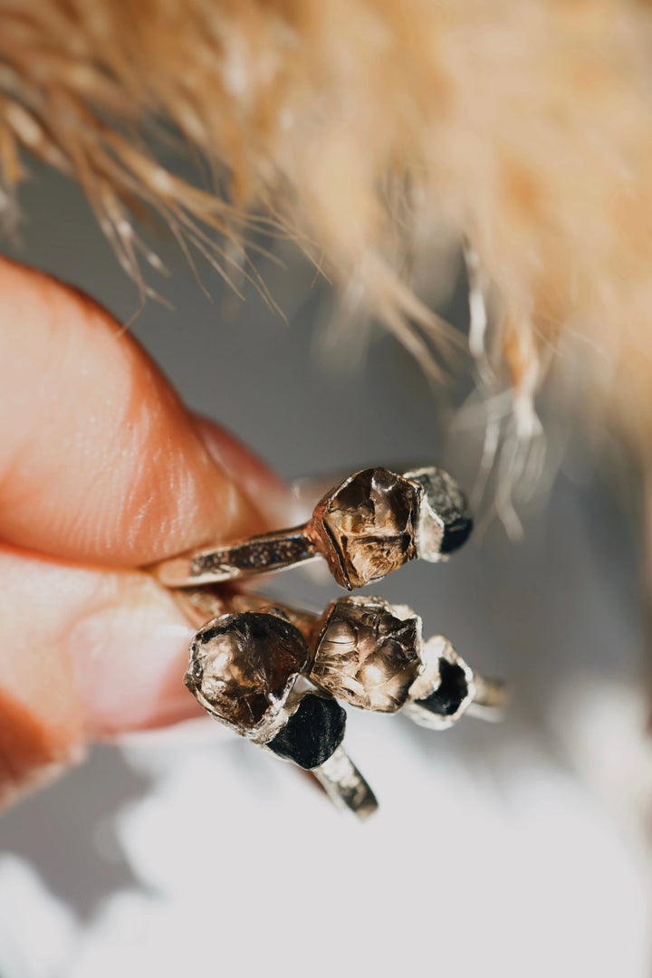 Smoky · Black Spinel and Smoky Quartz Ring · Rings ·  Little Sycamore