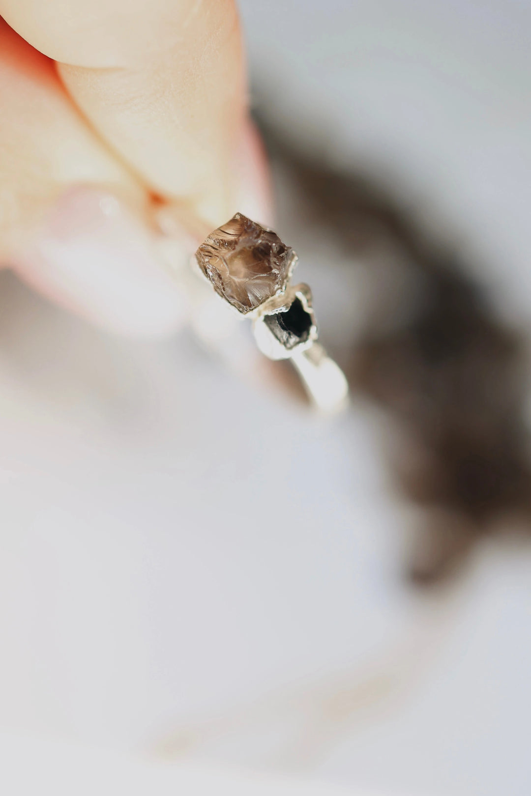 Smoky · Black Spinel and Smoky Quartz Ring · Rings ·  Little Sycamore