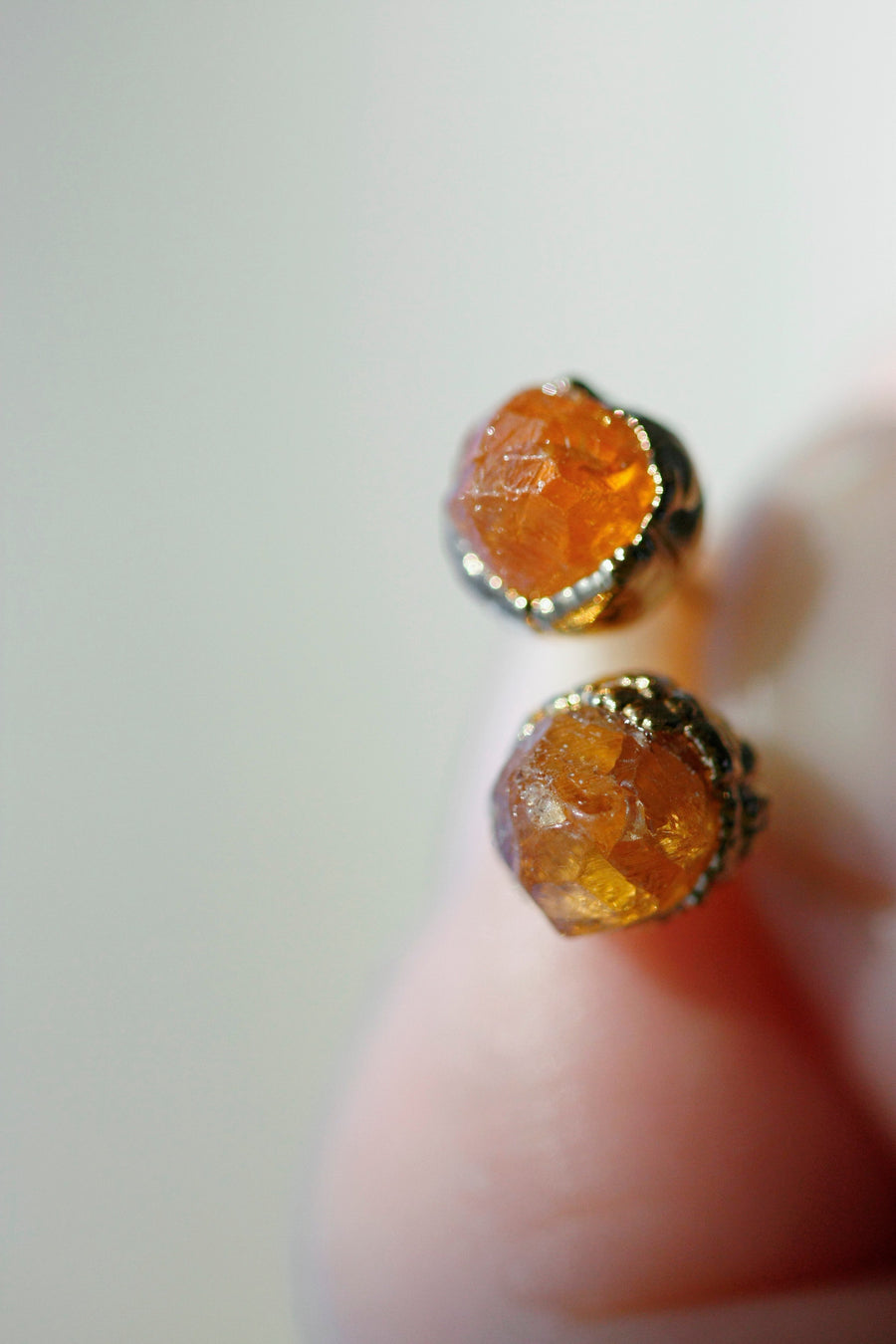 Sunshine Studs · Garnet · Earrings ·  Little Sycamore