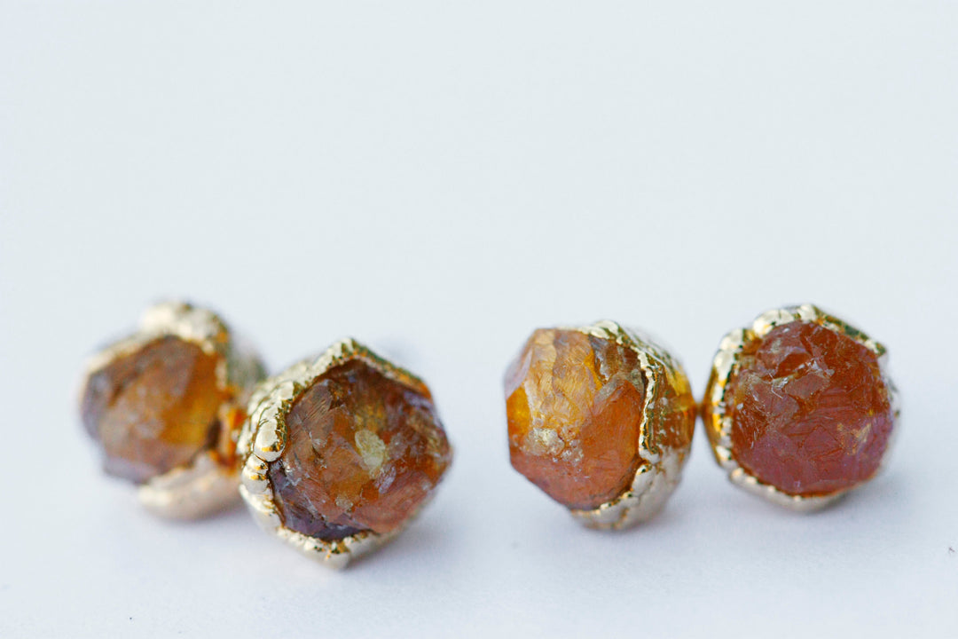 Sunshine Studs · Garnet · Earrings ·  Little Sycamore