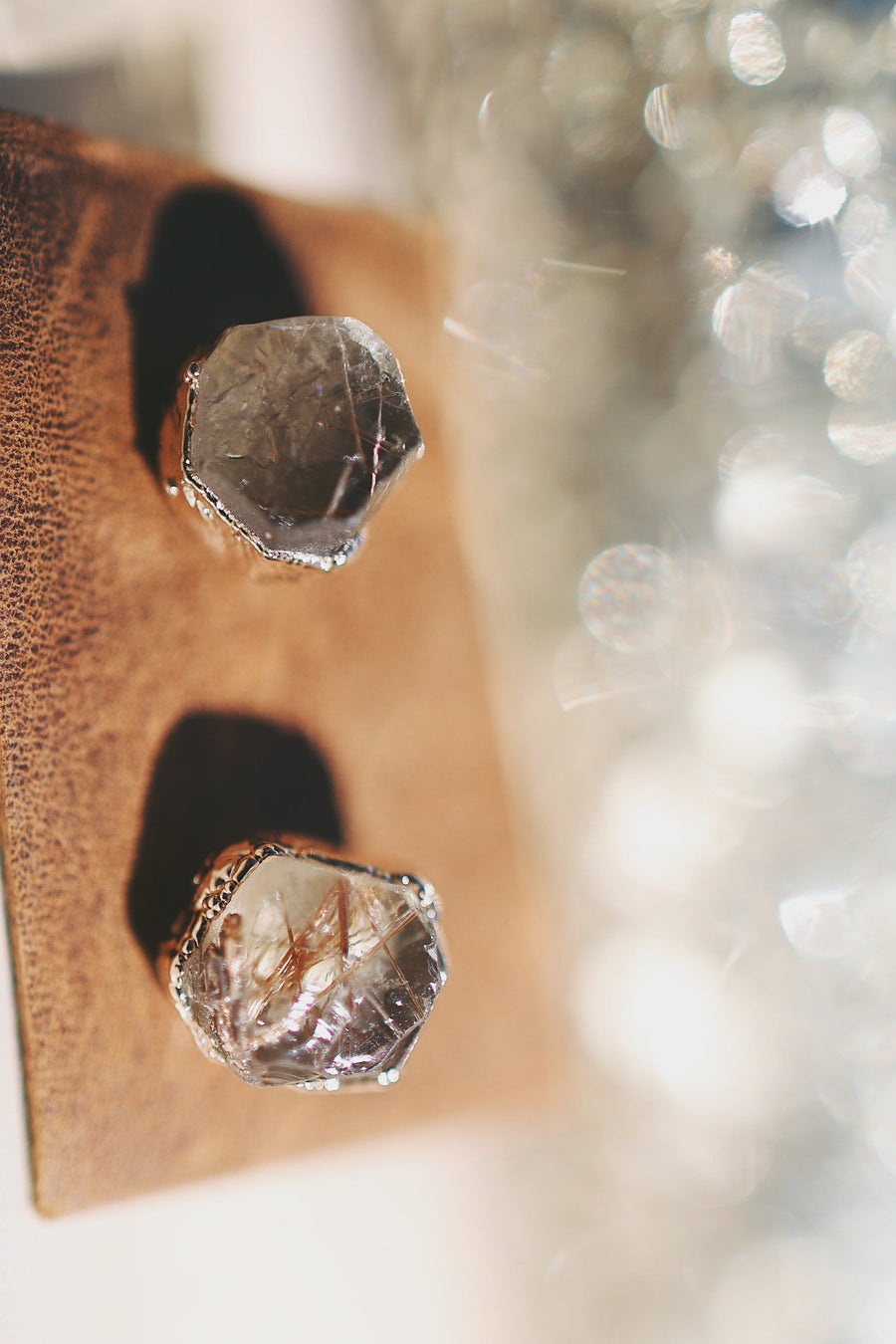 Vision Studs · Rutilated Quartz · Earrings ·  Little Sycamore