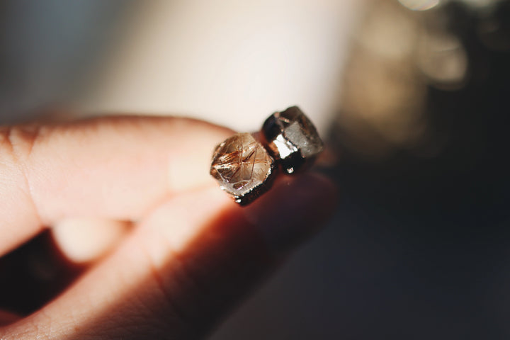 Vision Studs · Rutilated Quartz · Earrings ·  Little Sycamore