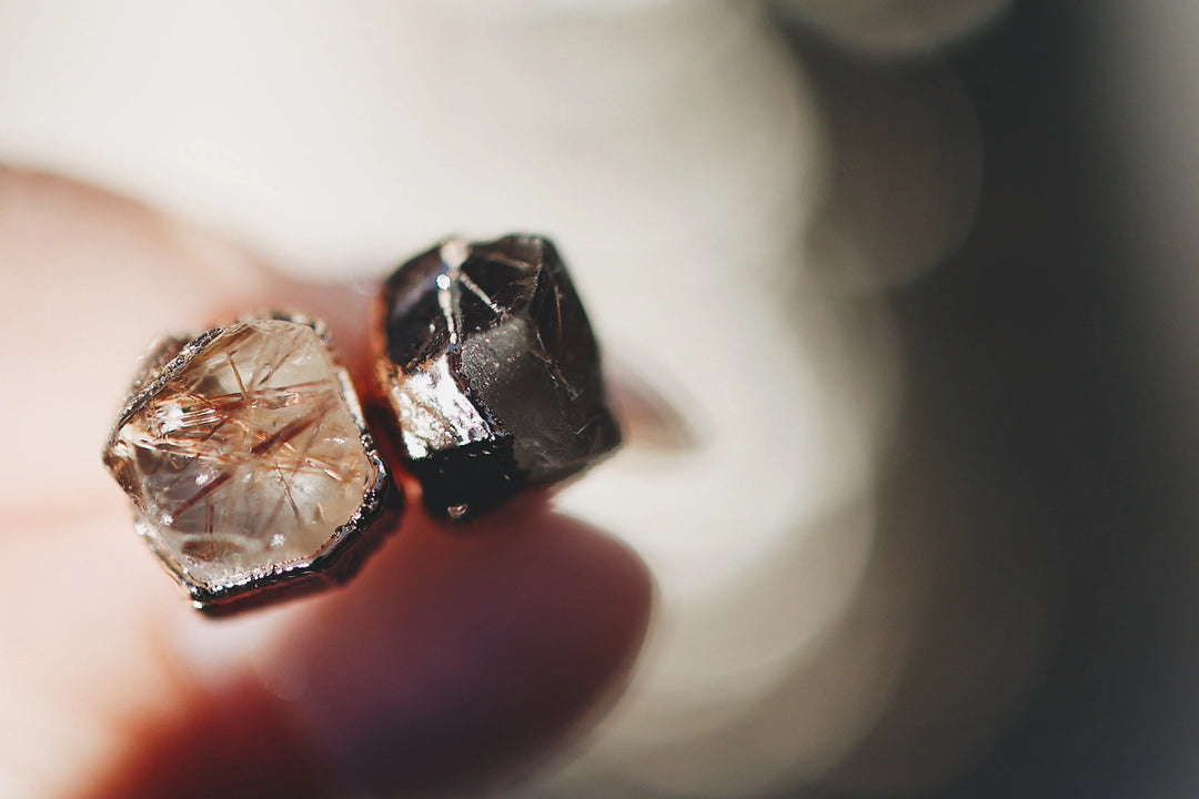 Vision Studs · Rutilated Quartz · Earrings ·  Little Sycamore