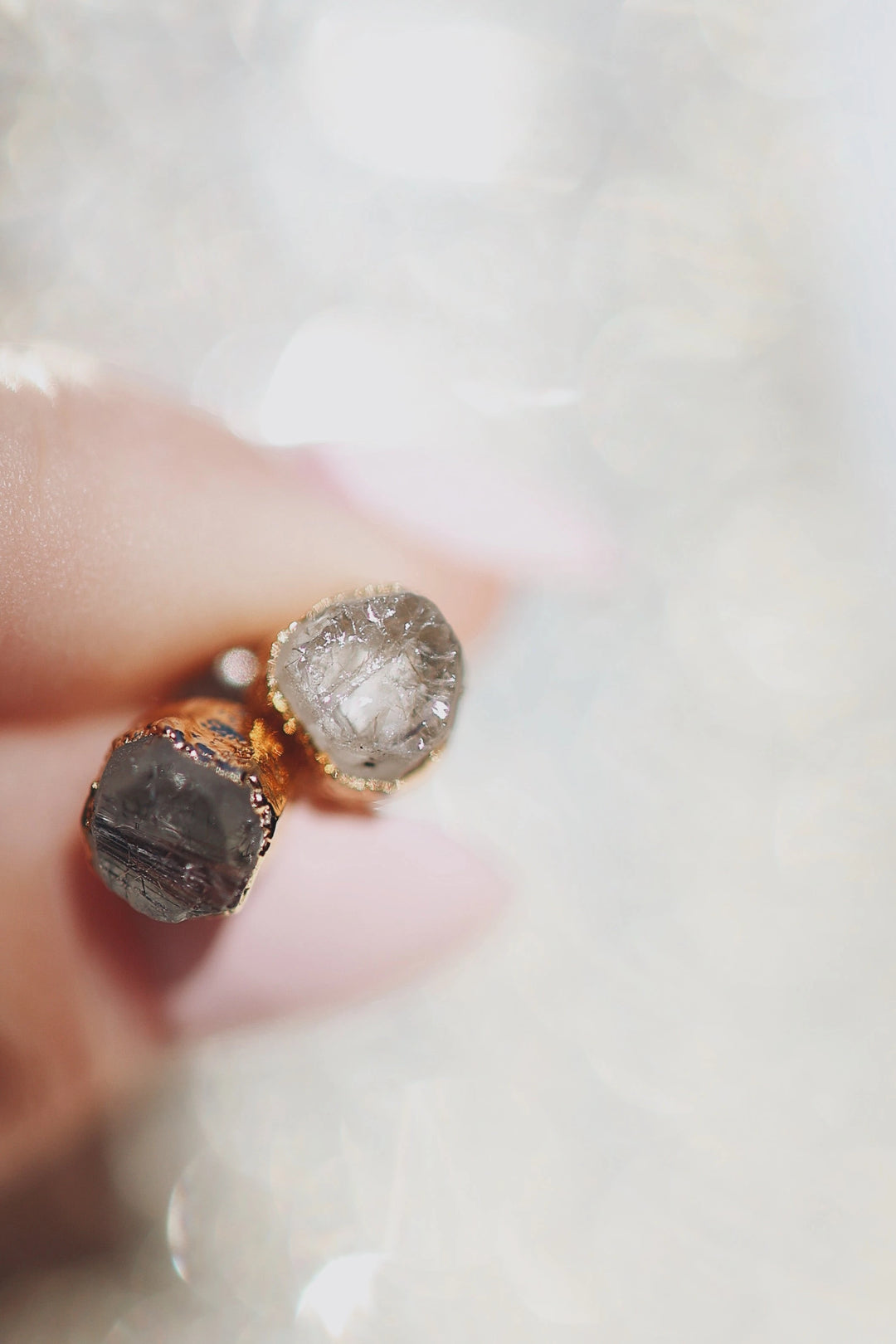 Vision Studs · Rutilated Quartz · Earrings ·  Little Sycamore