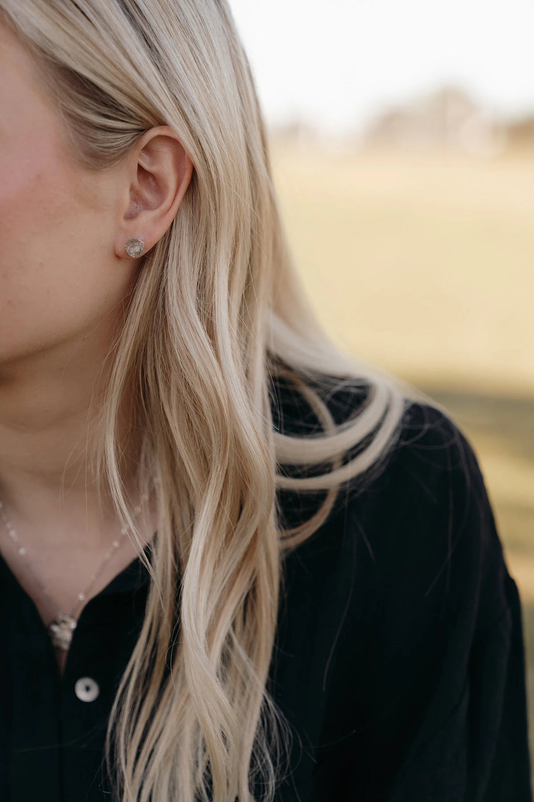 Vision Studs · Rutilated Quartz · Earrings ·  Little Sycamore