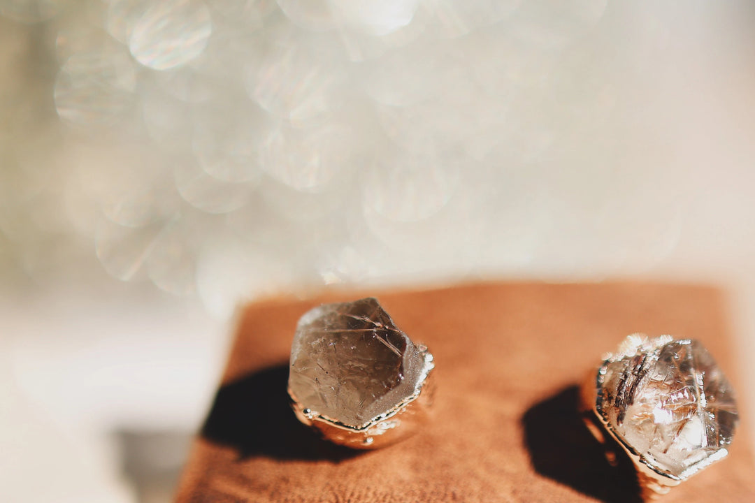 Vision Studs · Rutilated Quartz · Earrings ·  Little Sycamore