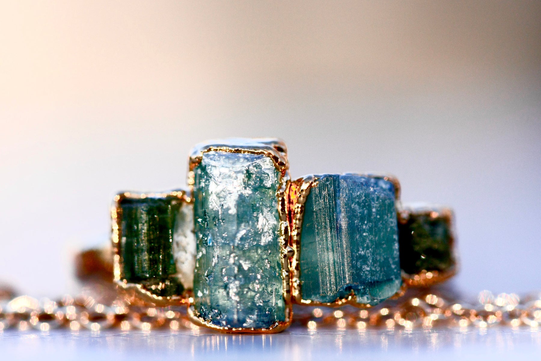 Tourmaline and Aquamarine Ring · October and March Birthstone Jewelry ...