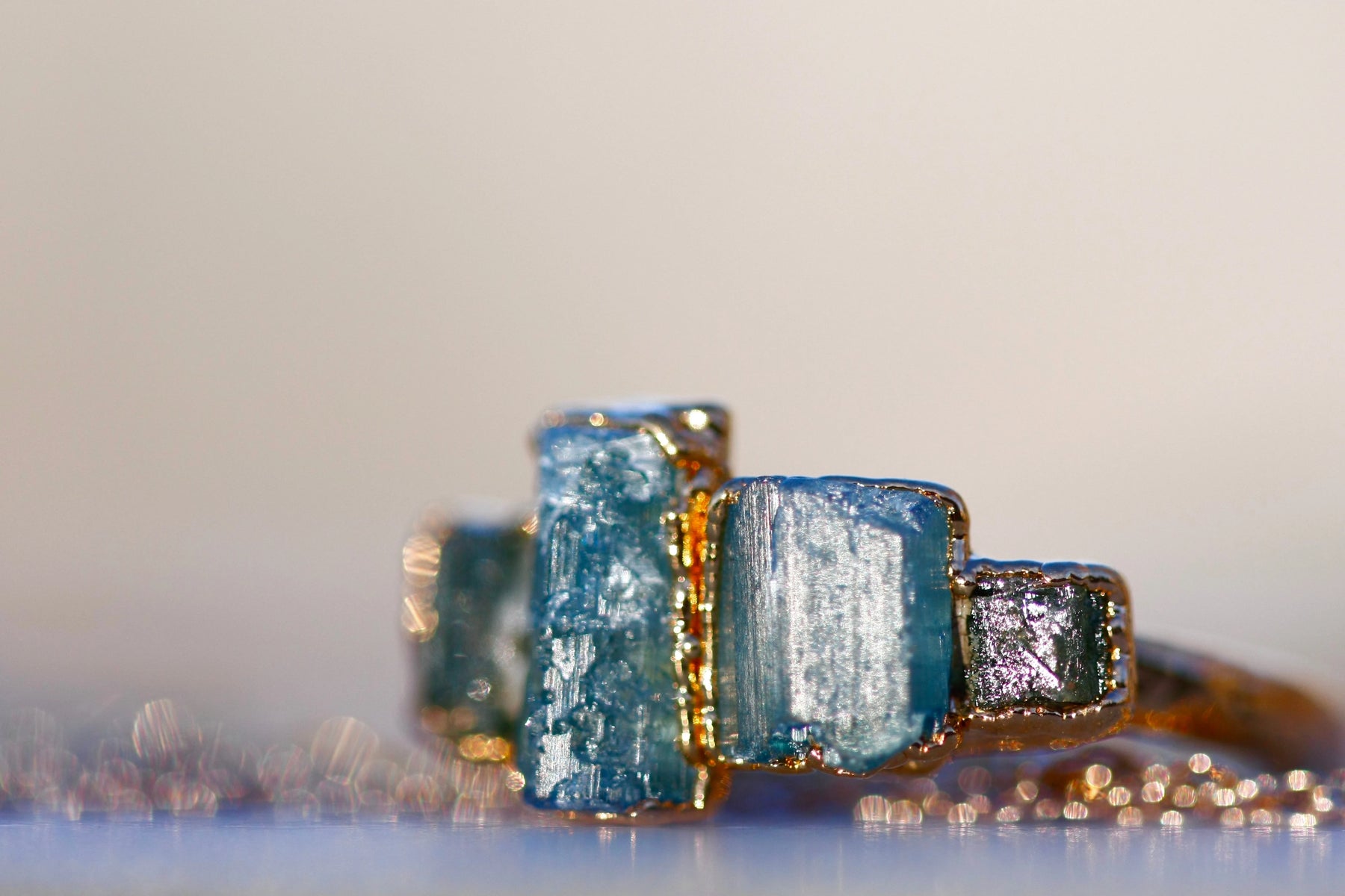 Tourmaline and Aquamarine Ring · October and March Birthstone Jewelry ...