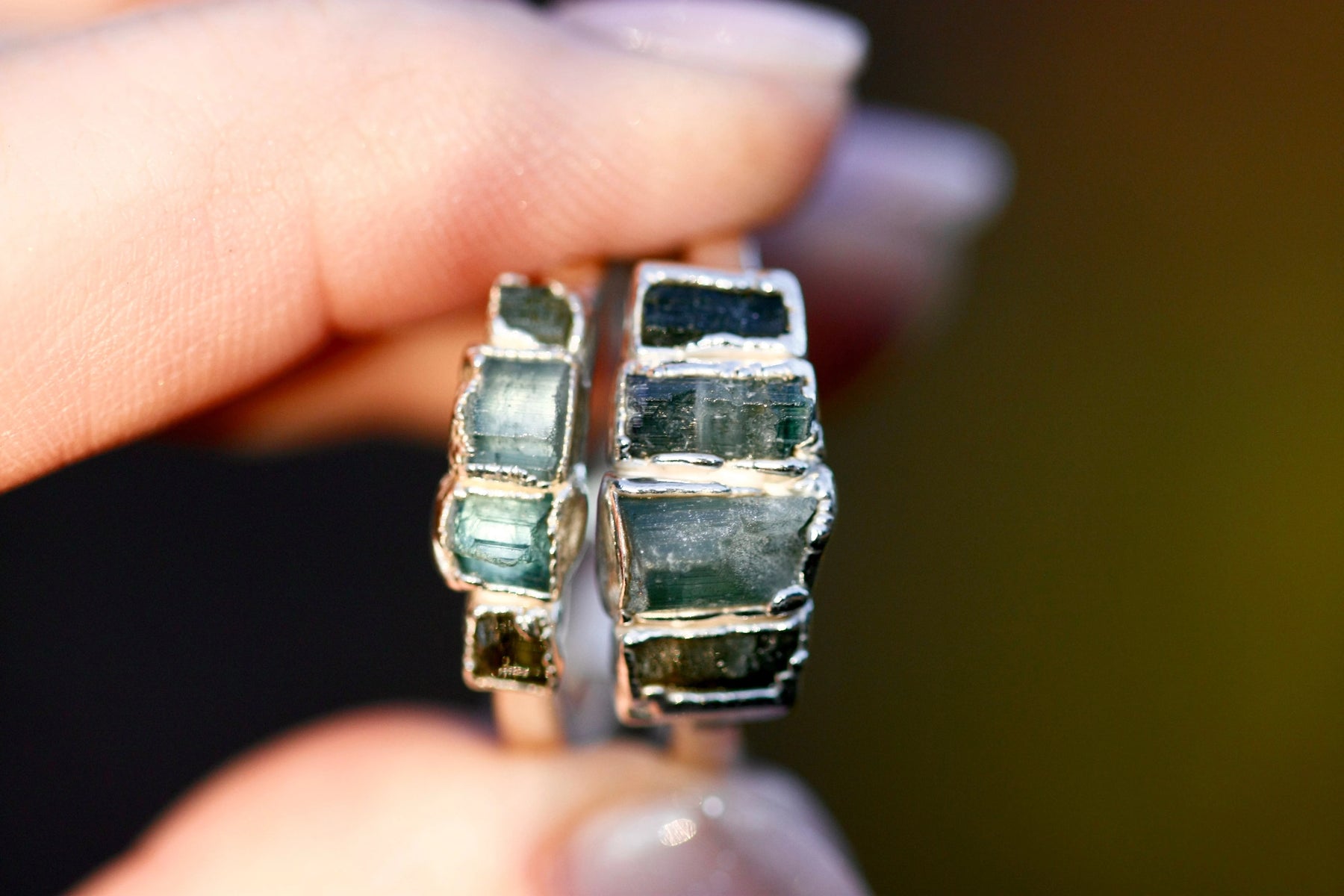 Tourmaline and Aquamarine Ring · October and March Birthstone Jewelry ...