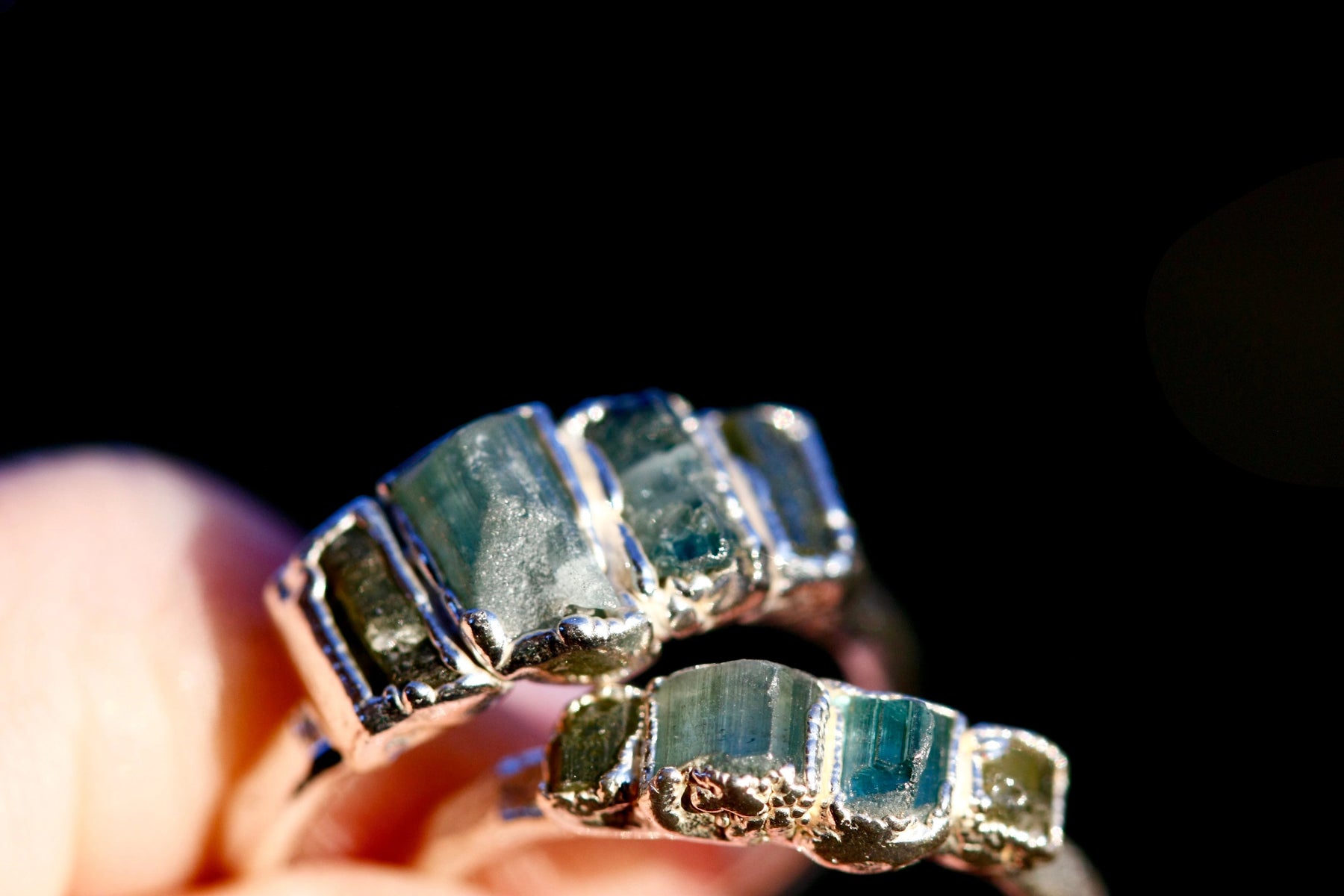 Tourmaline and Aquamarine Ring · October and March Birthstone Jewelry ...
