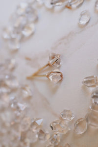 Wrapped Herkimer Diamond Earrings · Earrings ·  Little Sycamore