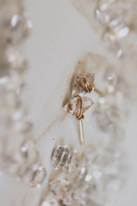 Wrapped Herkimer Diamond Earrings · Earrings ·  Little Sycamore