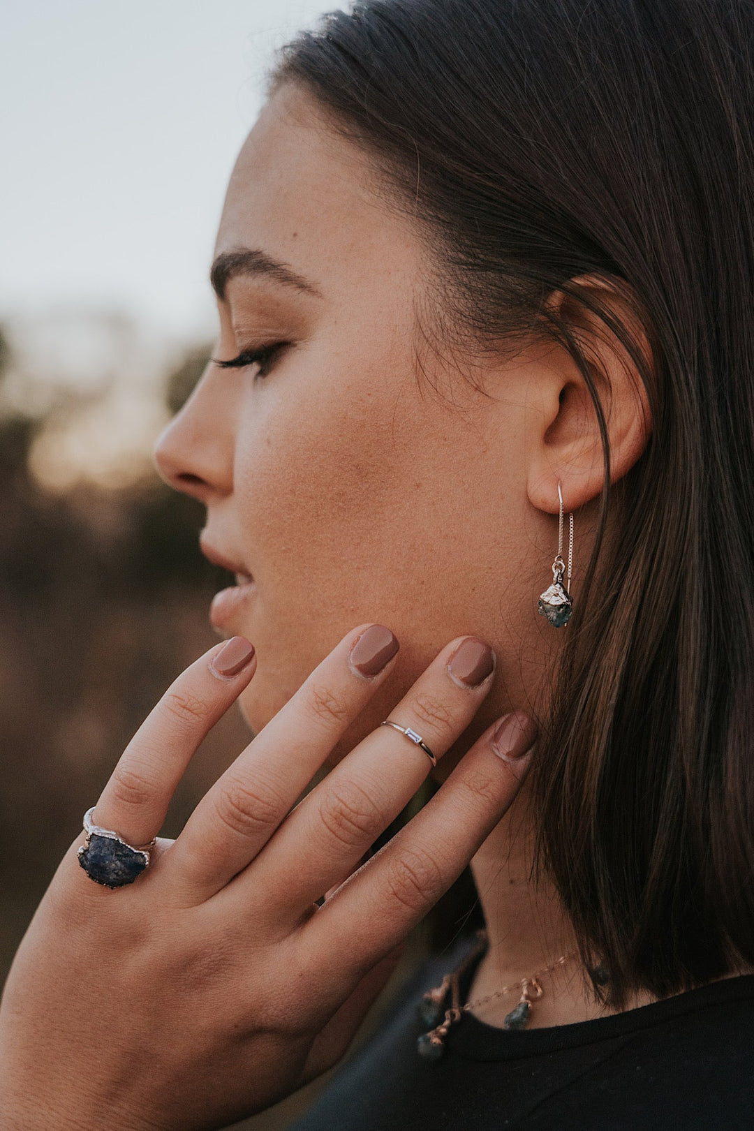 Zircon Short Drop Earrings · December · Earrings ·  Little Sycamore