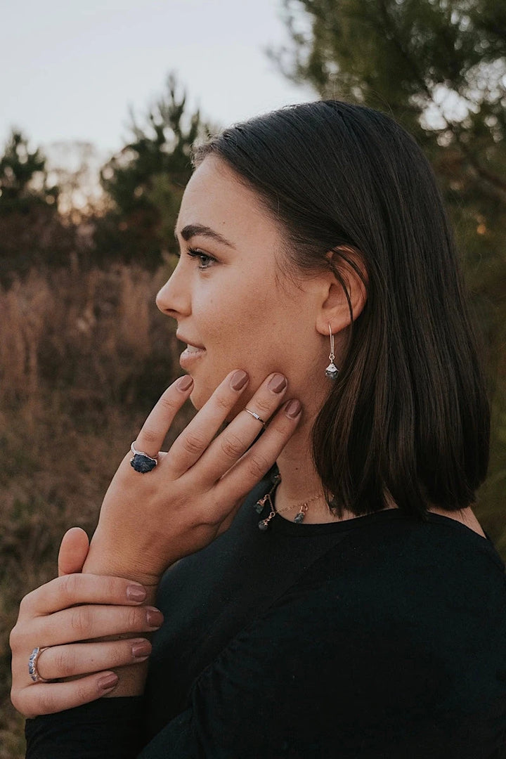 Zircon Short Drop Earrings · December · Earrings ·  Little Sycamore