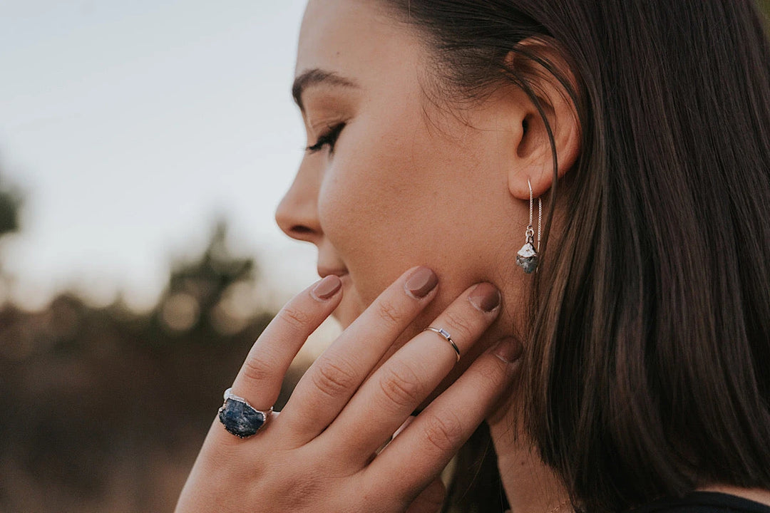 Zircon Short Drop Earrings · December · Earrings ·  Little Sycamore