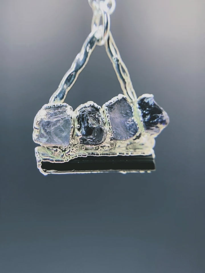 Twilight Peak · Iolite and Tourmaline Necklace