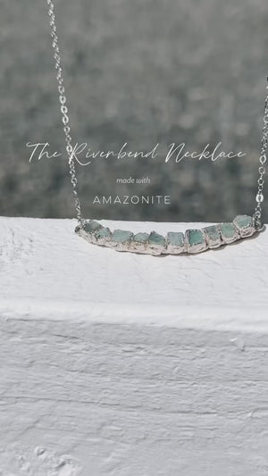 
                  
                    Load and play video in Gallery viewer, Amazonite Riverbend Necklace
                  
                