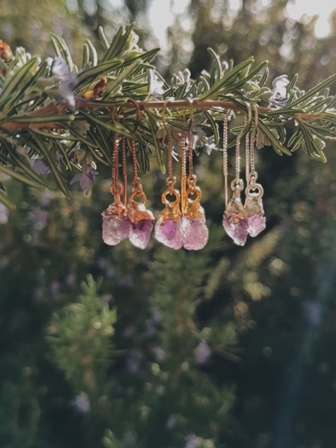 Amethyst Drop Earrings · February