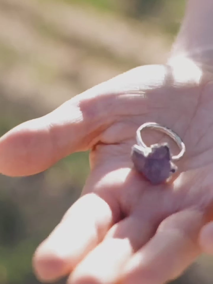Amethyst Cluster Ring · Silver Only · Sale Discontinued