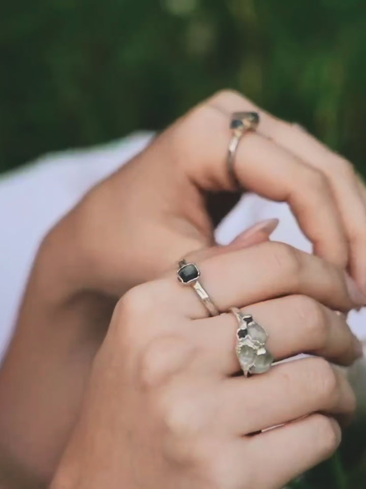 Zen · Sapphire and Topaz Ring