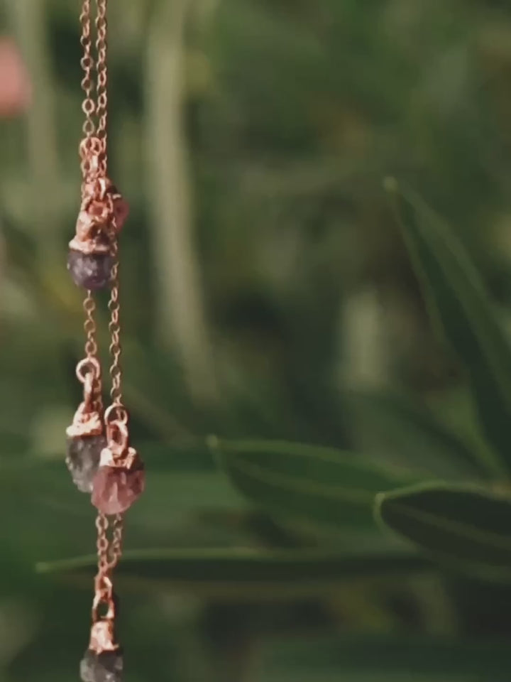 August Raindrops Necklace · Spinel