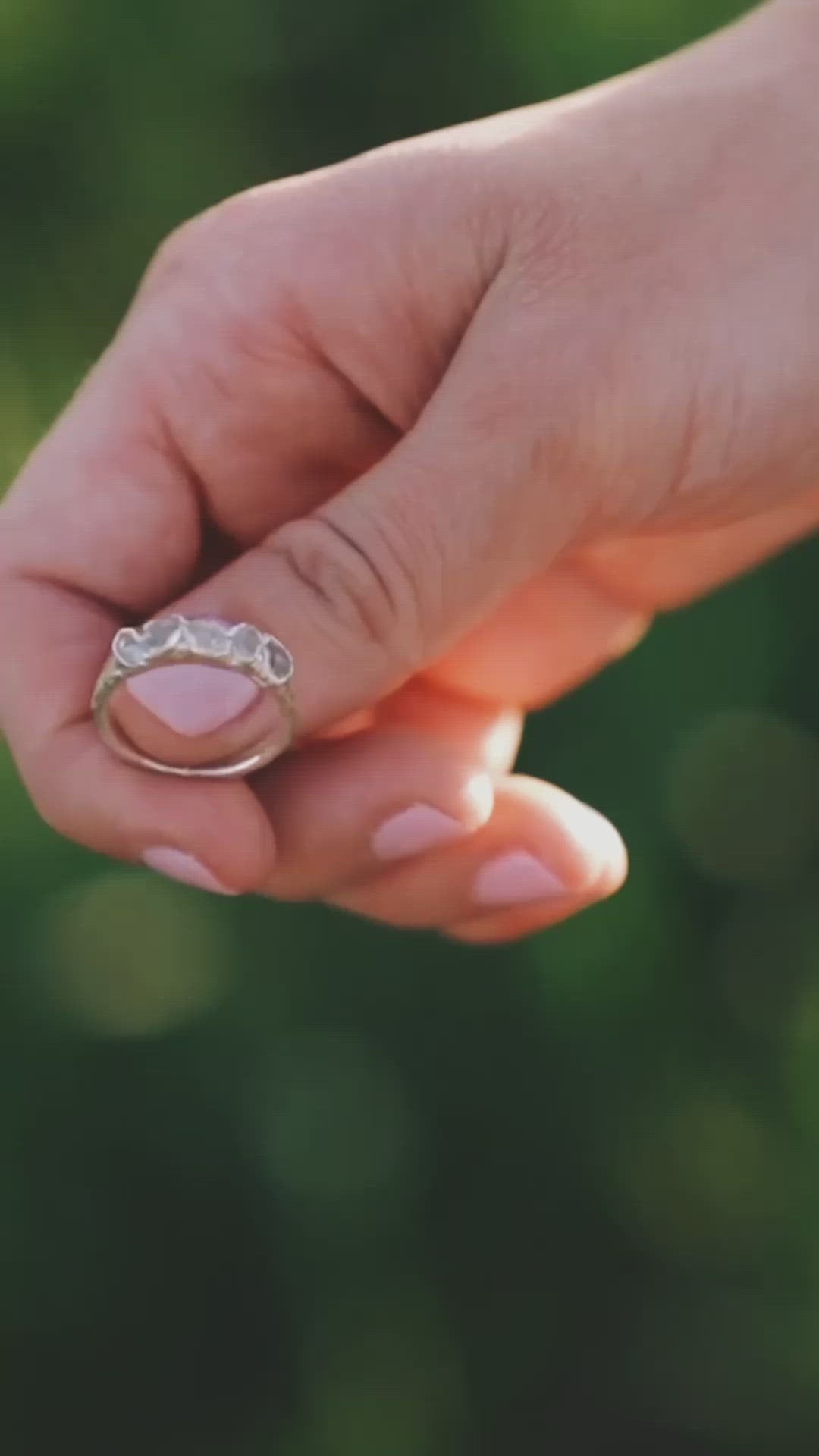 Raw Diamond Quartz Jewelry · April and Angels Stackable Ring