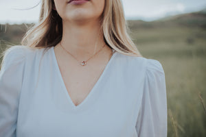 
                  
                    April Moment Necklace // Rose Gold, Gold, or Silver - Little Sycamore
                  
                