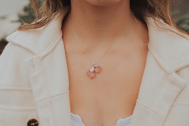 Love Always Necklace · Rose Quartz