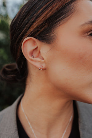 Luxe Double Stone Stud Earrings – Made By Mary