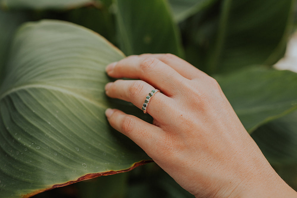 
                  
                    Evergreen • January Stackable Ring
                  
                