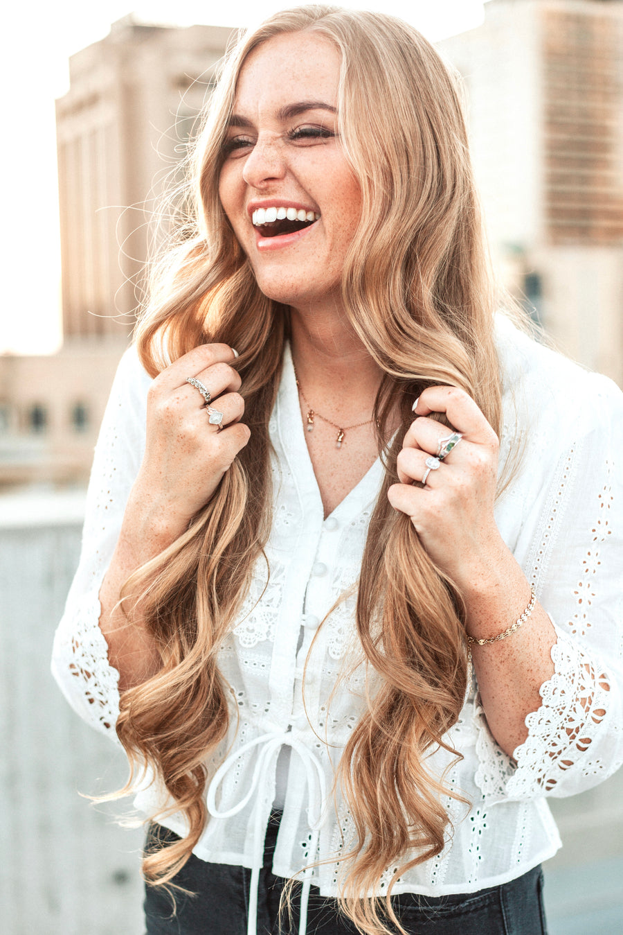 Heavensent · April and Angels Stackable Ring - Little Sycamore