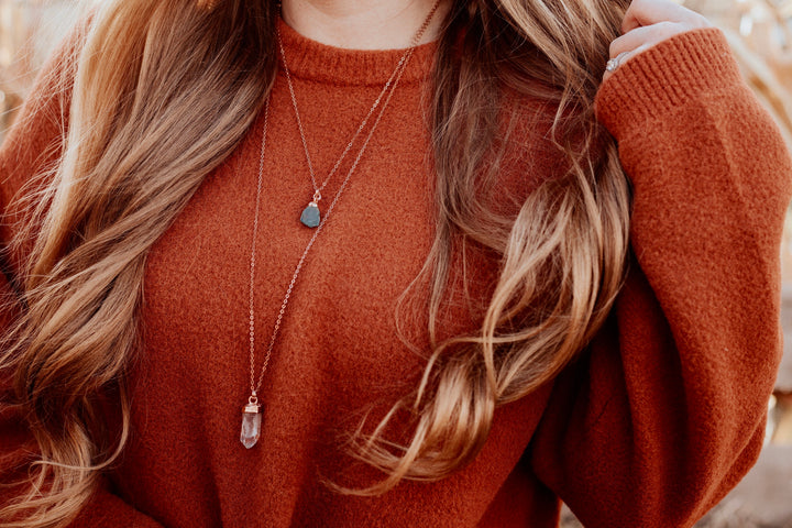 AIR Element Necklace // Rose Gold, Gold, or Silver - Little Sycamore