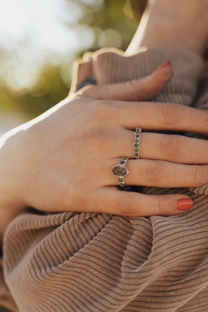 
                  
                    Evergreen • January Stackable Ring
                  
                